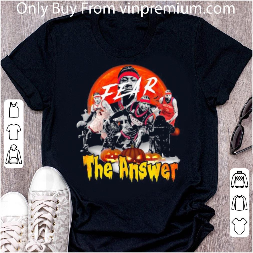 Official Halloween Fear The Answer Basketball Sunset shirt 6