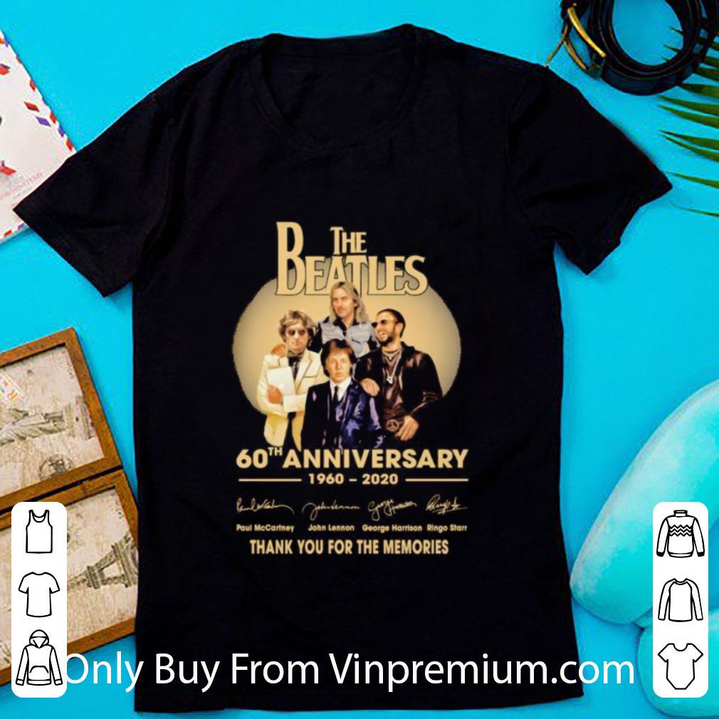 Great The 60th Anniversary 1960 2020 Thank You For The Memories Signatures shirt 7