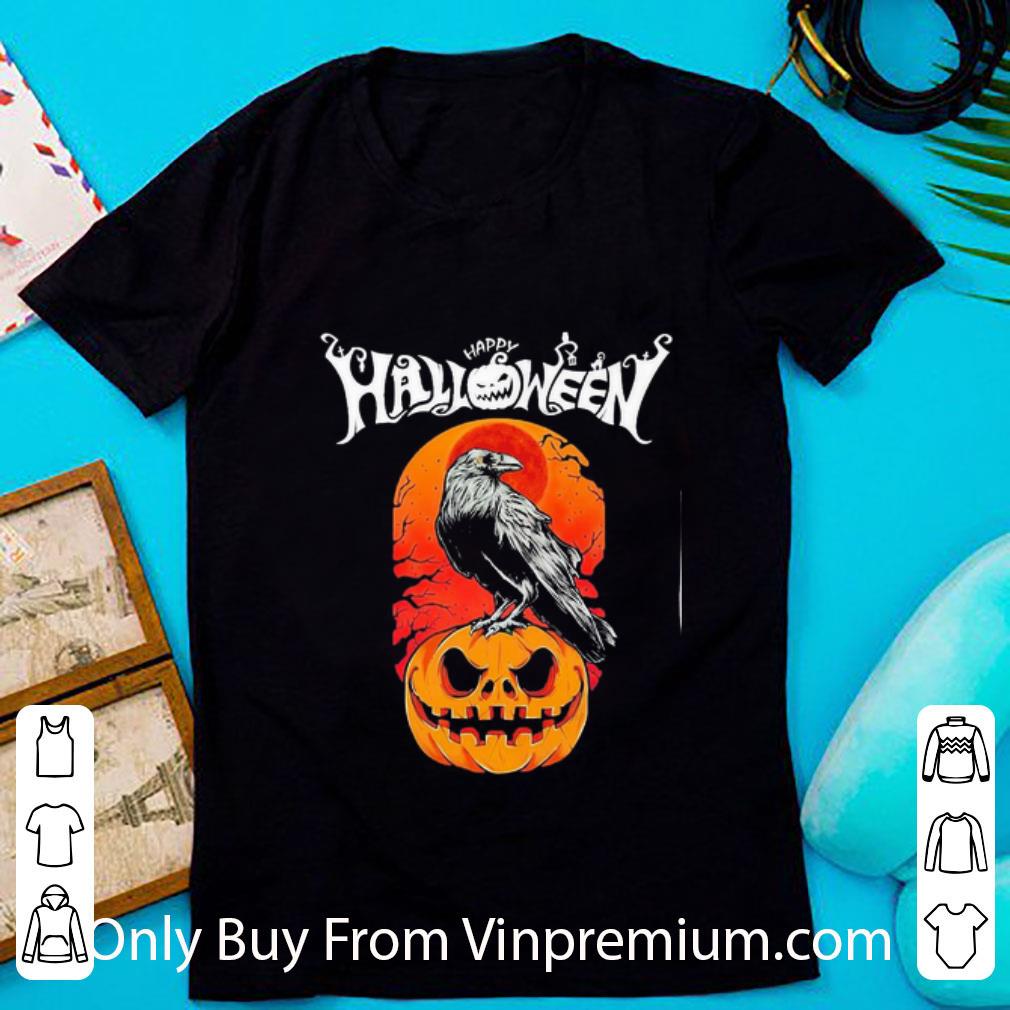 Top Bird Raven Happy Halloween shirt 7