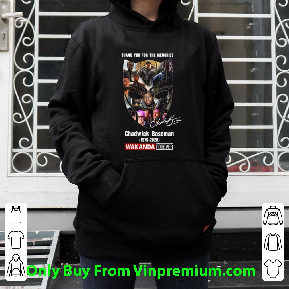 Premium Thank You For The Memories Chadwick Boseman 1976-2020 Wakanda Forever shirt