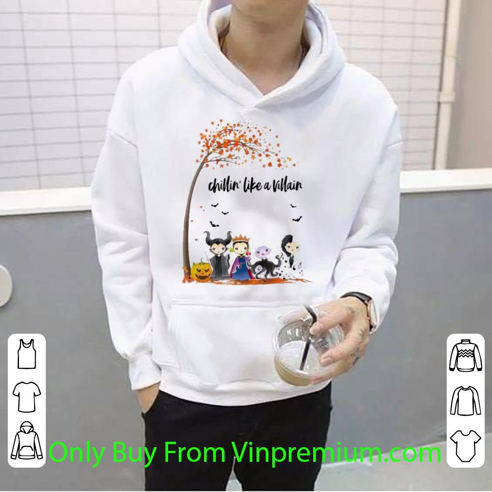 Awesome Maleficent Chillin’ Like A Villain Disney Halloween shirt