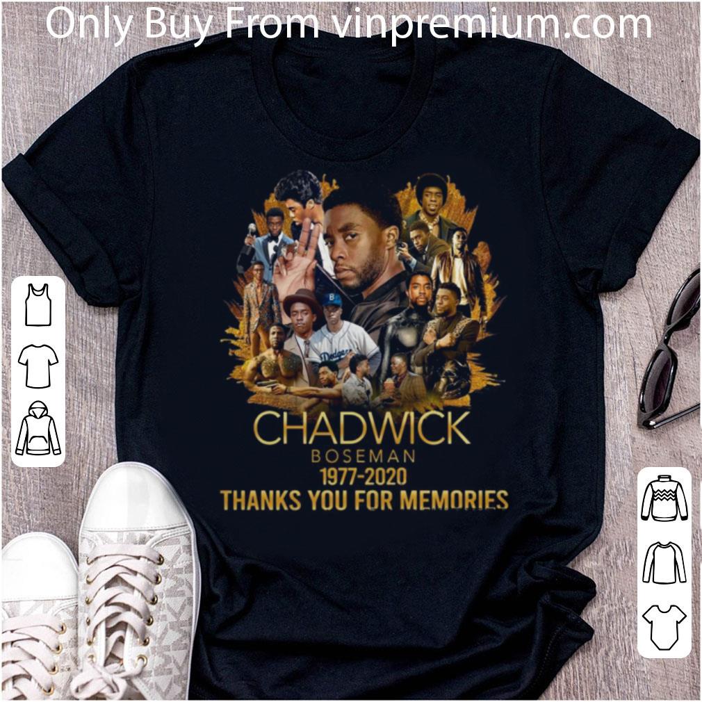 Official Black Panther Chadwick Boseman 1977 2020 Thanks You For Memories shirt 7