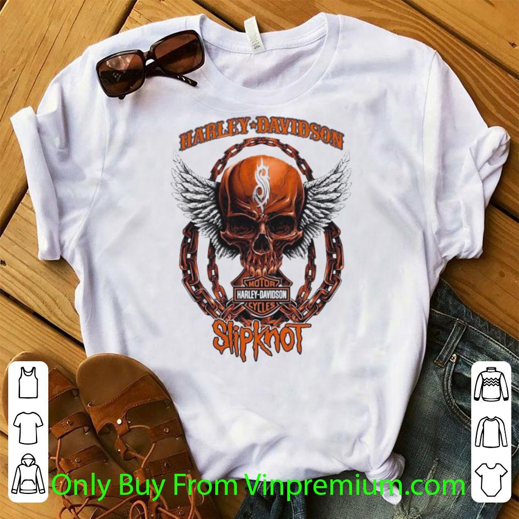 Awesome Skull Motor Harley Davidson Slipknot shirt 7