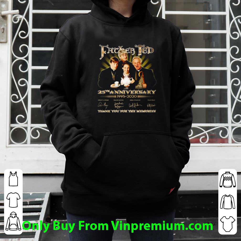 Premium Father Ted Thank You For The Memories 25th Anniversary Signature shirt