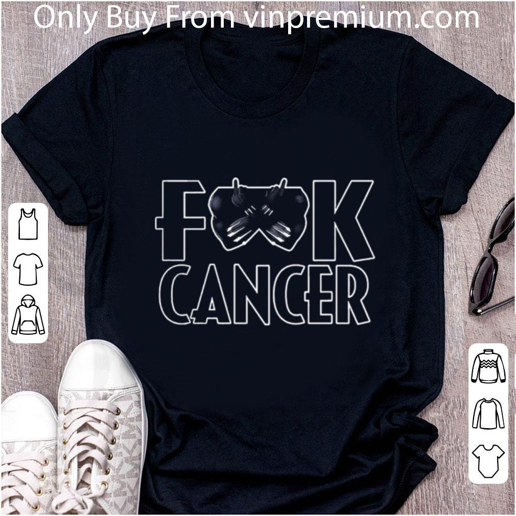 Pretty Black Panther Fuck Cancer shirt 7