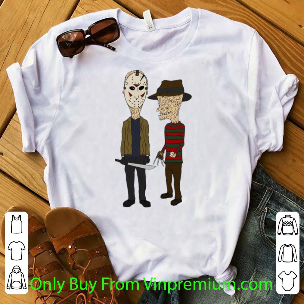 Great Jason Voorhees And Freddy Krueger Beavis And Butt-head Halloween shirt 6