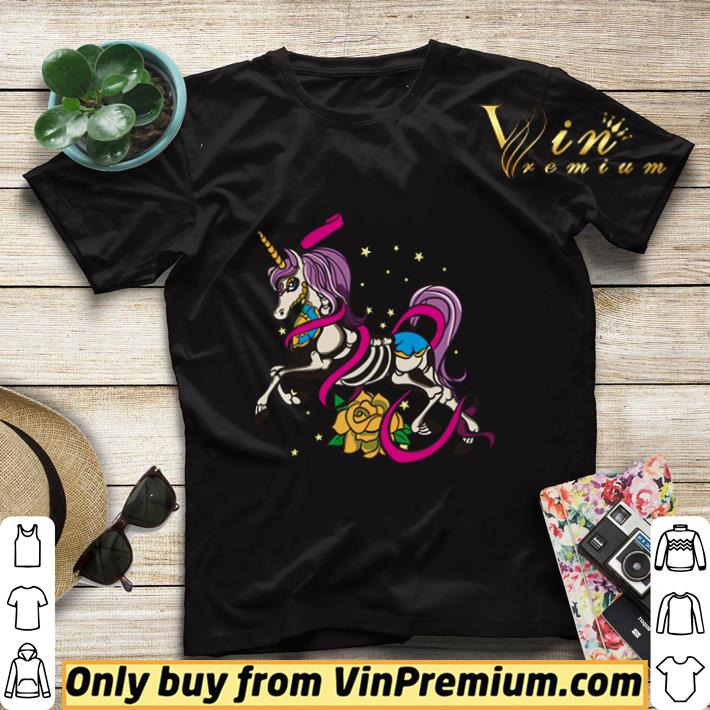 Top Skull Day Of The Dead Unicorn Horse Dia De Los Muertos shirt sweater
