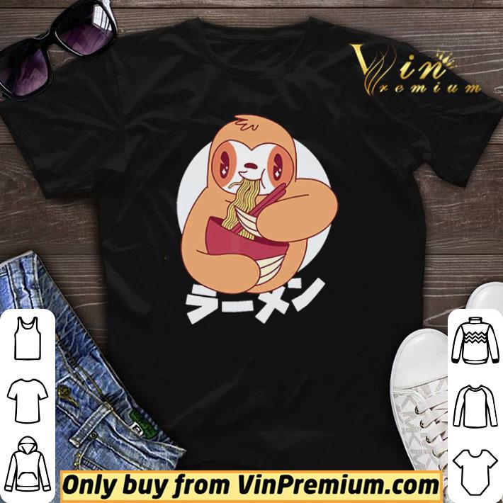 Top Kawaii Sloth Eating Ramen Noodles Japanese shirt sweater 7