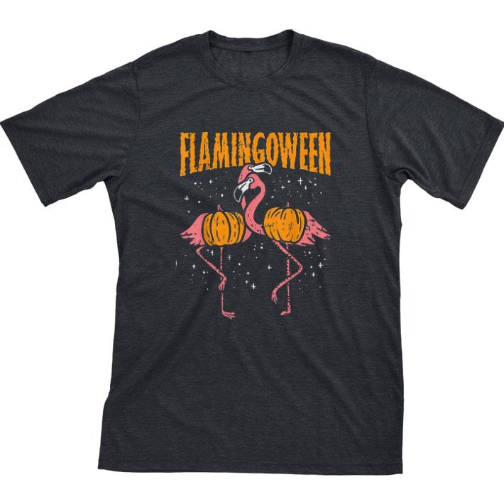 Top Flamingoween Pumpkin Happy Halloween tshirt 7