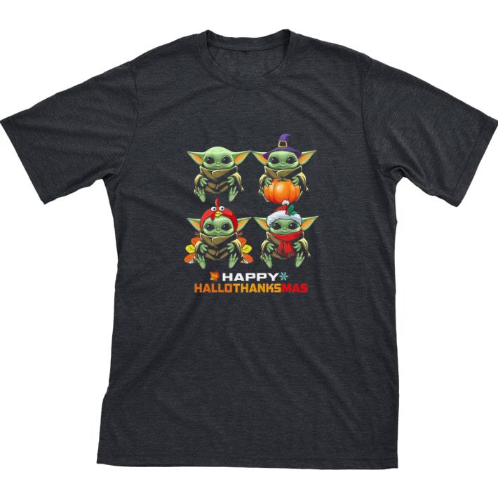 Top Baby Yoda Happy Hallothanksmas Happy Halloween And Merry Christmas tshirt sweatshirt 7