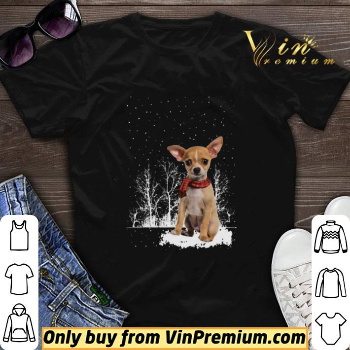 Snow Scarf Chihuahua Merry Christmas shirt sweater 6