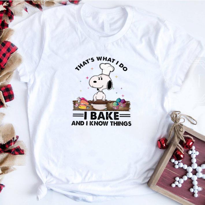 Nice Snoopy That's What I Do I Bake And I Know Things tshirt sweatshirt 6