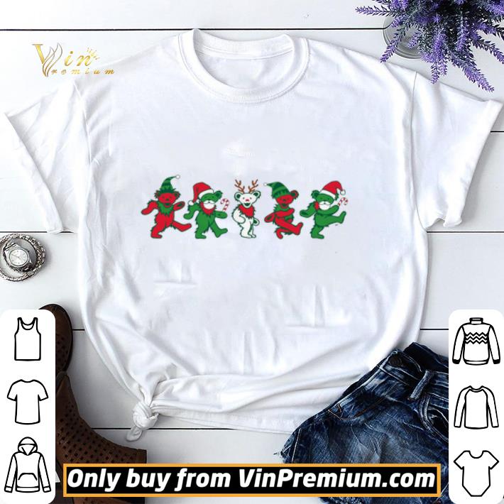 Grateful Dead Dancing Bears Merry Christmas shirt sweater 6