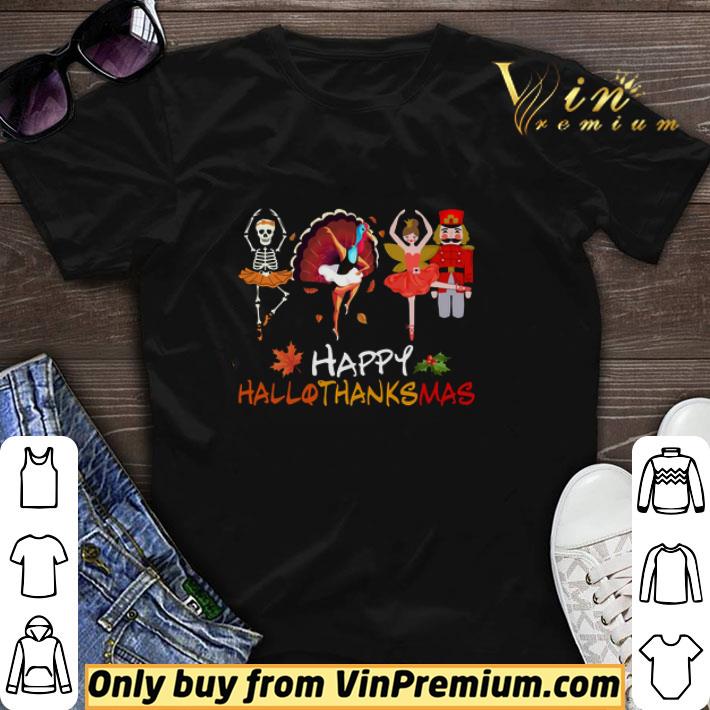 Awesome Skeleton Happy Hallo Thanks Mas Happy Halloween Thanksgiving Merry Christmas shirt sweater 6