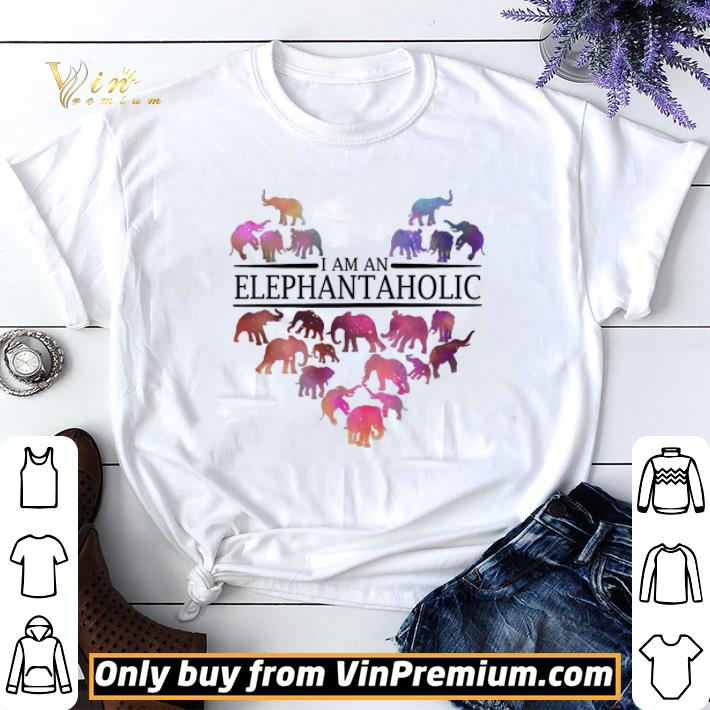 Heart I Am An Elephant Aholic shirt sweater 7