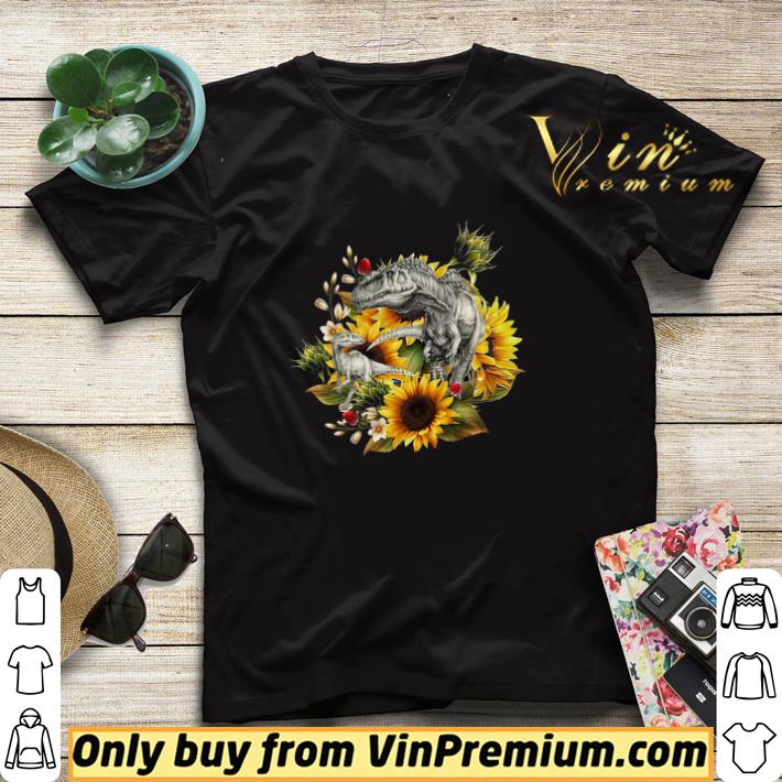 Mama Dinosaur Love Sunflower shirt sweater