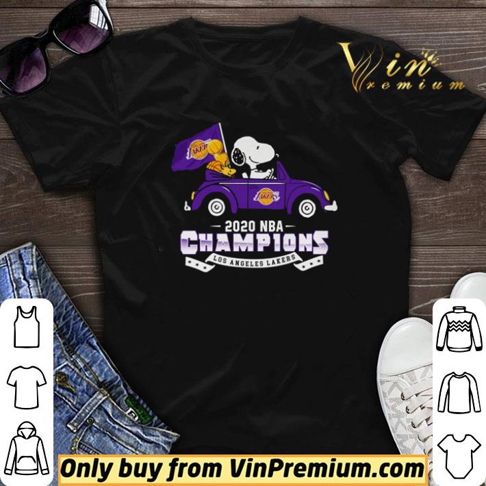 Snoopy and Woodstock 2020 NBA Champions Los Angeles Lakers shirt sweater 6
