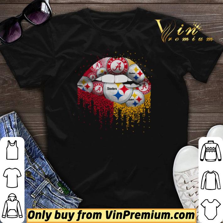 Top Lip Pittsburgh Steelers and Oklahoma Sooners shirt sweater 7