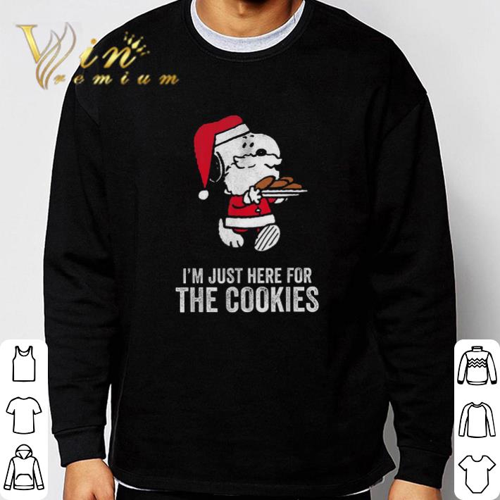 Original Snoopy Merry Christmas I'm Just Here For The Cookies tshirt 7 Original Snoopy Merry Christmas I'm Just Here For The Cookies tshirt