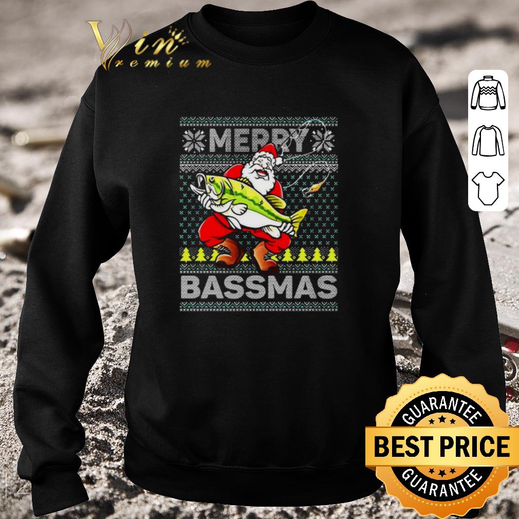 Original Official Merry Bassmas Fish Santa Christmas Sweater shirt 7 Original Official Merry Bassmas Fish Santa Christmas Sweater shirt