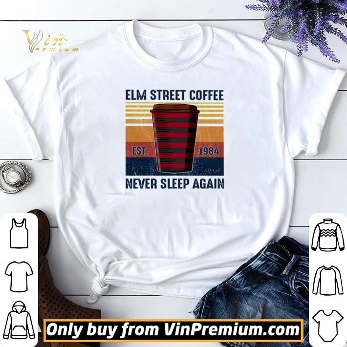 Nice Elm street coffee never sleep again vintage shirt sweater 6