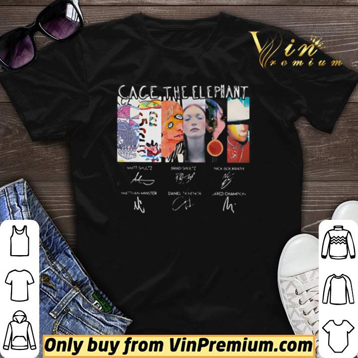 Top Cage The Elephant Signatures shirt sweater 7