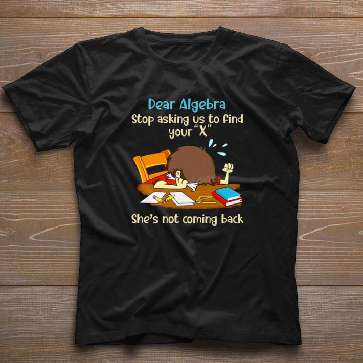 Official Dear algebra stop asking us to find your X she’s not coming back shirt 6