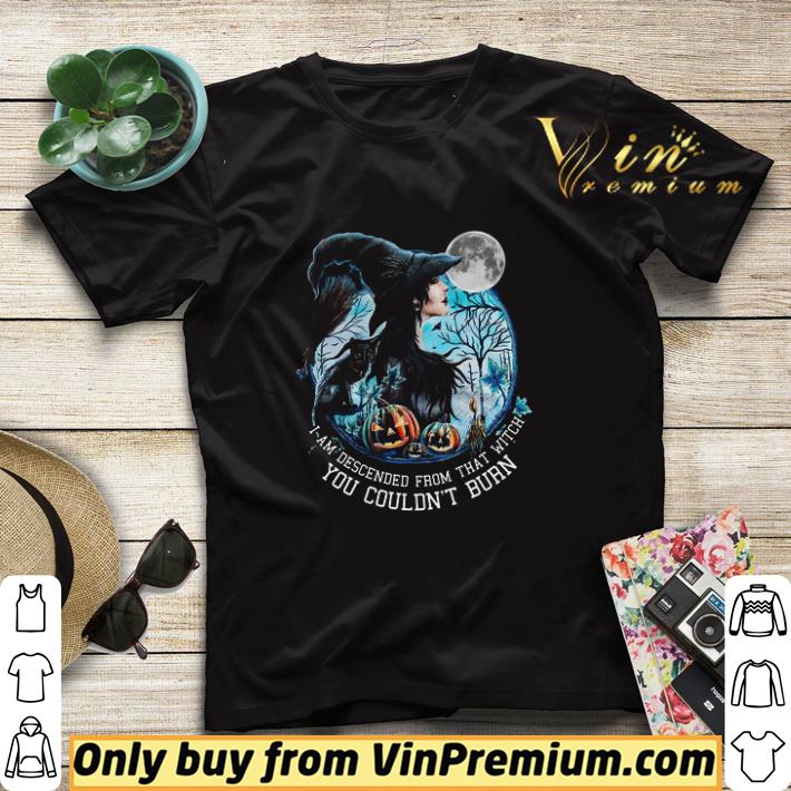 Halloween I Am Descended From That Witch You Couldn't Burn shirt sweater