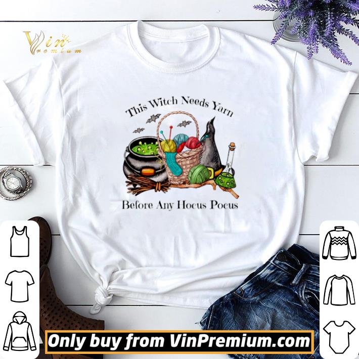 This Witch needs Yarn before any Hocus Pocus shirt sweater 7
