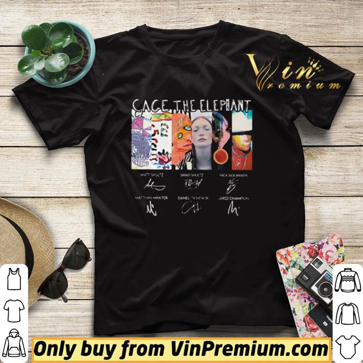 Top Cage The Elephant Signatures shirt sweater 7 Top Cage The Elephant Signatures shirt sweater