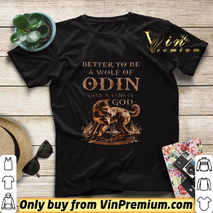 Pretty Wolf Better to be a wolf of odin than a lamb of god shirt sweater