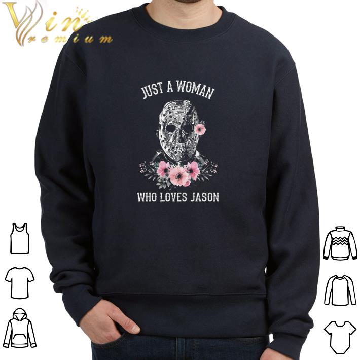 Top Just A Woman Who Loves Jason tshirt