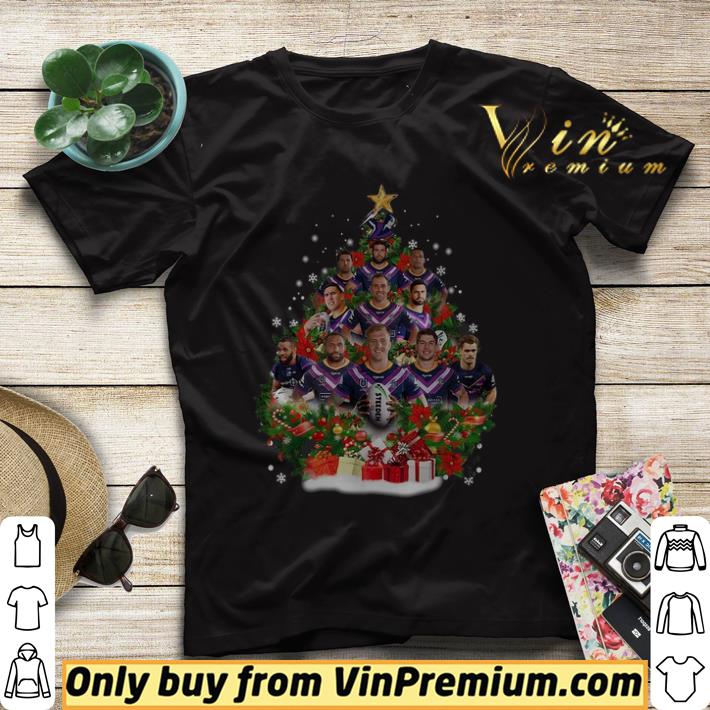 Nice Melbourne Storm players Christmas trees tshirt 7 Nice Melbourne Storm players Christmas trees tshirt