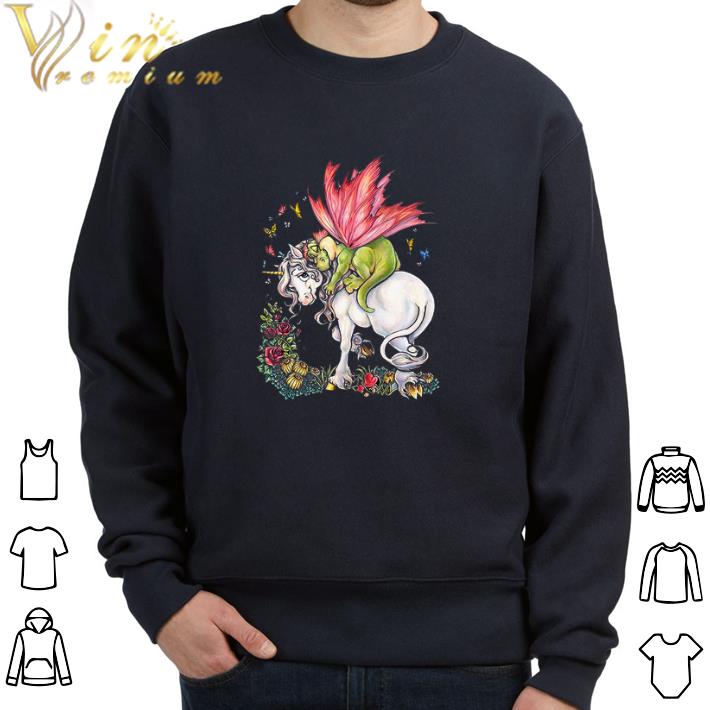 Nice Unicorn And Dragon tshirt