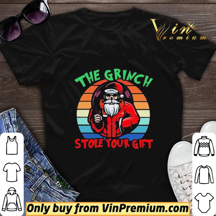 Santa Claus the Grinch stole your gilf vintage shirt sweater 7
