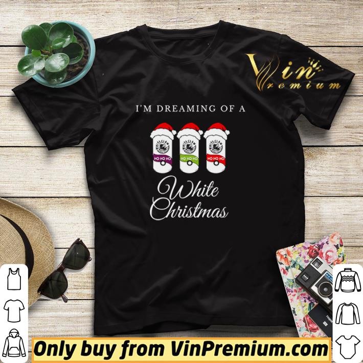 White Claw Santa hat Im dreaming of a white Christmas shirt sweater