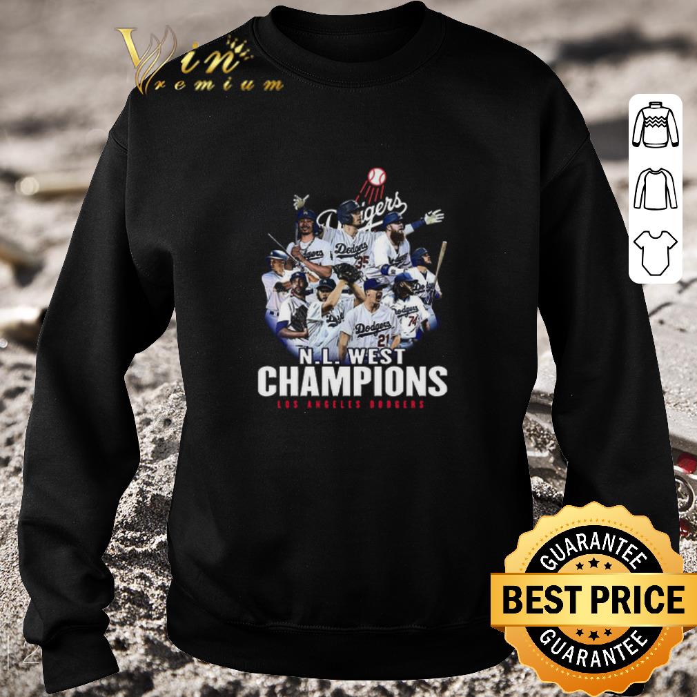 Funny N L West Champions Los Angeles Dodgers shirt