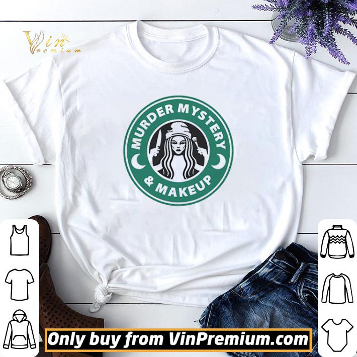 Starbuck murder mystery and makeup shirt sweater 6