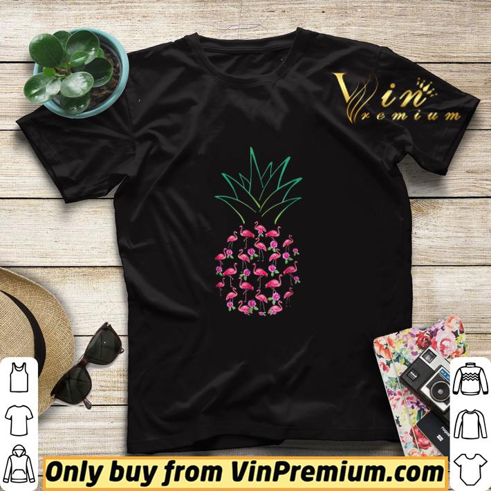Pineapple Flamingos shirt sweater
