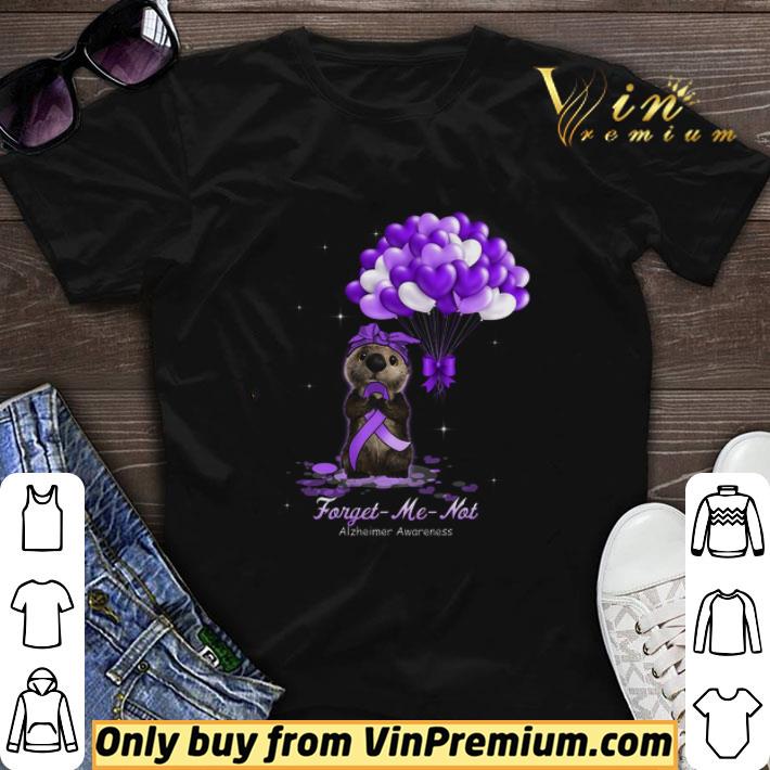 Otter Forget Me Not Alzheimer Awareness shirt sweater 6