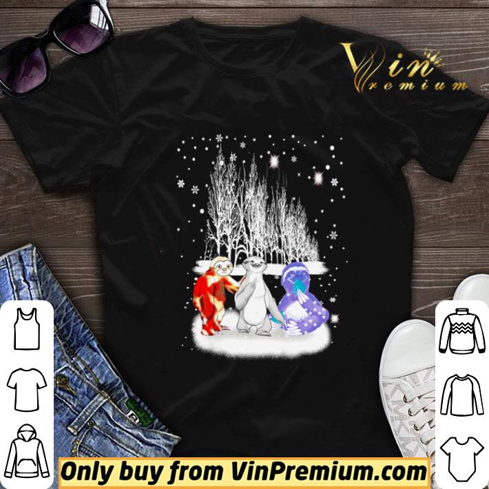 Sloth winter season merry Christmas shirt sweater 6
