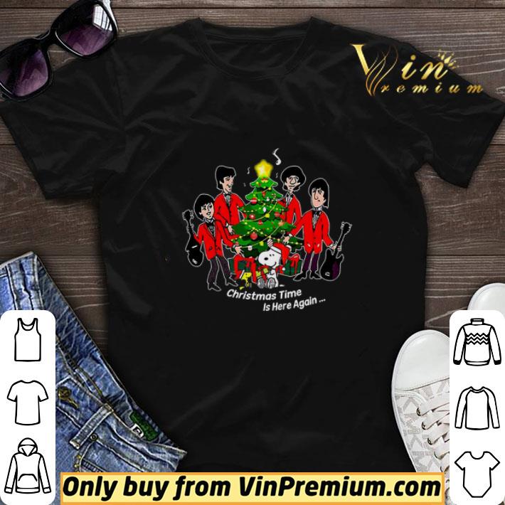 Snoopy And The Beatles Chrismas Time Is Here Again shirt sweater 6