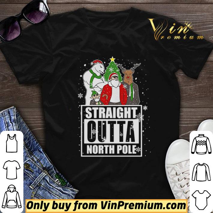 Straight Outta North Pole Christmas shirt sweater 6