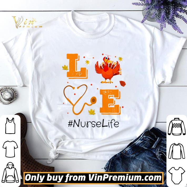 Love Nurse Life Turkey Nursing Thanksgiving pajama shirt sweater 6
