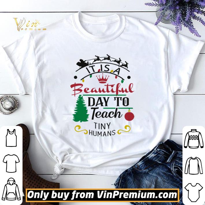 It Is A Beautiful Day To Teach Tiny Humans Christmas shirt sweater 6