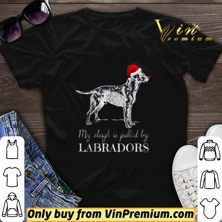 My Sleigh Is Pulled By Labradors Retriever Merry Christmas shirt sweater 6