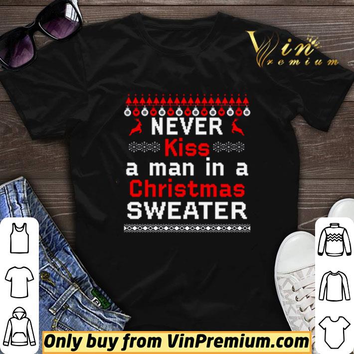 Never kiss a man in a Christmas shirt sweater 7