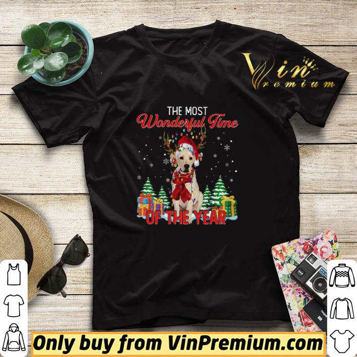 Labrador Retriever Reindeer Christmas The Most Wonderful Of The Year shirt sweater