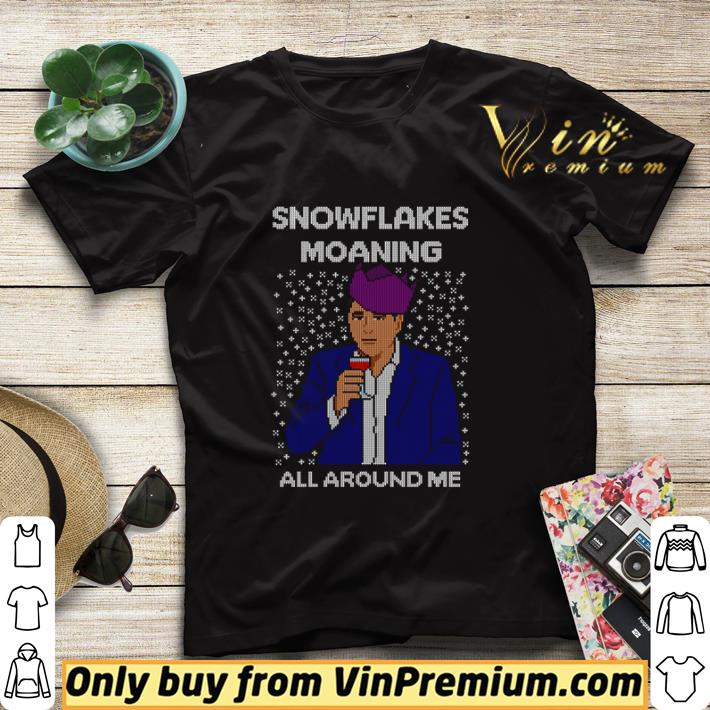 Piers Morgan snowflakes moaning all around me Christmas shirt sweater