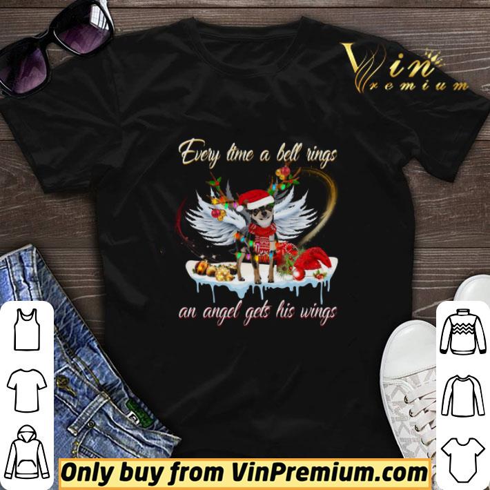 Chihuahua Santa Hat Christmas Every Time A Bell Rings An Angle Gets His Wings shirt sweater 7